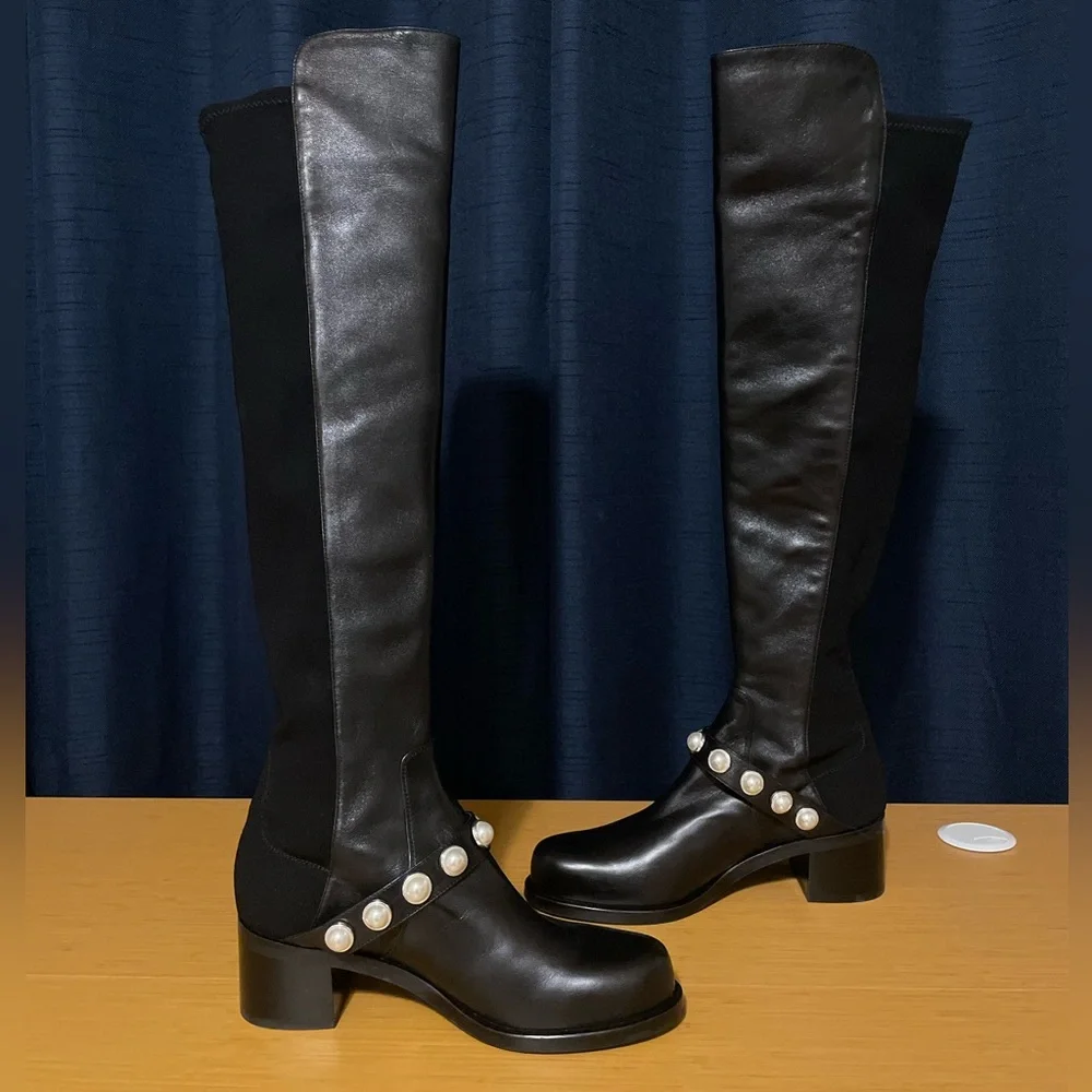 Stuart Weitzman Portia Studded Boots